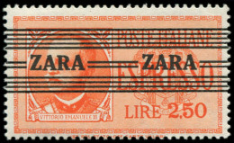 ** ALL. 39/45 - ZARA - Poste - Michel 38, Signé: 2.50L. Rouge - Besetzungen 1938-45