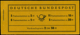 ** ALLEMAGNE BUNDESPOST - Carnets - Michel 2e, Carnet De 2.5dm. Avec Publicité "Pelikan Technish Vollendet", Stylo-plume - Other & Unclassified