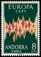 ** ANDORRE ESPAGNOL - Poste - 64a, 8p. Europa 1972 - Otros & Sin Clasificación