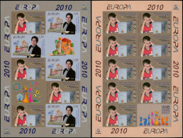 ** ARMENIE HAUT KARABAGH - Poste - 40A/40B, 2 Feuillets De 10 + Un Feuillet De 4 Paires Non Dentelés: Europa 2010 - Arménie