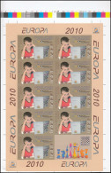 ** ARMENIE HAUT KARABAGH - Poste - 40A/40B, 10 Séries De 2 Feuillets De 10, Dentelés + Essais De Couleur: Europa 2010 - Armenien