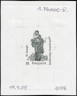 EPA AUTRICHE - Epreuves D'Artiste - 2368, épreuve D'artiste En Noir Sur Papier Gommé, Annotée "1 Phase, E 19/9/05-1006": - Sonstige & Ohne Zuordnung