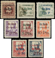 ** ESPAGNE - Poste Aérienne - 154/61, Complet 8 Valeurs Dont 155/61 Signés: Surcharge XI à XIII - Unused Stamps