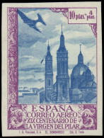 ** ESPAGNE - Poste Aérienne - 211a, Non Dentelé: 10p. Violet Et Bleu - Unused Stamps