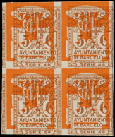 ** ESPAGNE BARCELONE - Poste - 17, Erreur De Couleur Orange Et Brun (couleur Série 3a) + Variété Décalage De Couleur, Bl - Barcelona