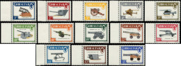 ** GIBRALTAR - Poste - 536/48, Complet 13 Valeurs: Canons - Gibraltar