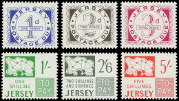 ** GB - JERSEY - Taxe - 1/6, Complet: Emission De 1969 - Jersey