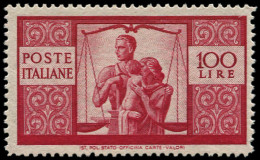 ** ITALIE - Poste - 503, 100l. Rouge - Sin Clasificación