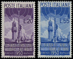 ** ITALIE - Poste - 561/62, Radio - Sin Clasificación