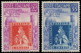 ** ITALIE - Poste - 591/92, Centenaire Du Timbre De Toscane - Unclassified