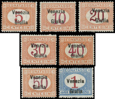 * ITALIE VENITIE - Taxe - 1/7, Complet 7 Valeurs, Dont 4/7 Signés Champion - Venezia Giulia