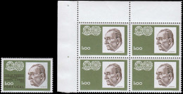 ** PORTUGAL - Poste - 1182, Bloc De 4 Cdf, Couleur Noir Manquante ("Portugal" Et Légendes): 1er Président Du Brésil (+ N - Autres & Non Classés