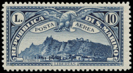 ** SAINT MARIN - Poste Aérienne - 10, Très Beau: 10 Lires Bleu - Otros & Sin Clasificación