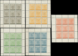 ** SUEDE - Poste - 399/403, 5 Feuillets Spéciaux De 9: Centenaire Du Timbre - Sonstige & Ohne Zuordnung
