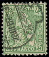 O SUISSE - Poste - 54, Ligne D'encadrement Supplémentaire à Droite - Used Stamps