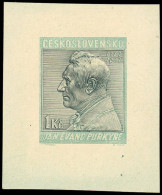 EPA TCHECOSLOVAQUIE - Poste - 330, épreuve Bicolore Noir & émeraude: Savant J.E. Purkyne - Other & Unclassified