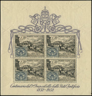 ** VATICAN - Blocs Feuillets - 1, Très Beau, 1852/1952, Centenaire Du Timbre - Sonstige & Ohne Zuordnung