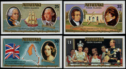 ** AITUTAKI - Poste - 201/04, Non Dentelés (tirage 150): Bounty Et Elizabeth - Aitutaki