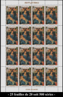 ** AITUTAKI - Poste - 442/45, Stock De 500 Séries En 25 Feuilles Complètes De 20 De Chaque: Durer - Aitutaki