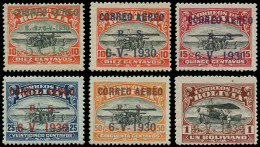 * BOLIVIE - Poste Aérienne - 3A/3F, Complet 6 Valeurs: Graf Zeppelin - Bolivia