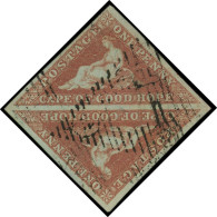 O CAP DE BONNE ESPERANCE - Poste - 1, En Paire Tête-bêche, Signé Scheller, Tb: 1p. Rouge - Kap Der Guten Hoffnung (1853-1904)