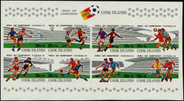 ** COOK - Blocs Feuillets - 116, Feuillet Non Dentelé (50 Connus): Football Espana 82 - Cook