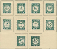 * CURACAO - Taxe - 31/40, Complet 10 Valeurs - Niederländische Antillen, Curaçao, Aruba