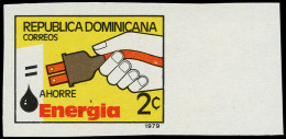 ** DOMINICAINE - Poste - 840, Non Dentelé, Bdf (tirage 200): 2c. Energie électrique - República Dominicana