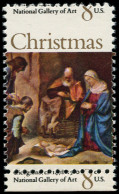 ** ETATS UNIS - Poste - 943, Piquage Horizontal à Cheval (8c. En Haut): Noel 1971 - Otros & Sin Clasificación