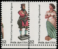 ** ETATS UNIS - Poste - 1678/9, Paire, Piquage Vertical à Cheval: Figures De Proues - Sonstige & Ohne Zuordnung