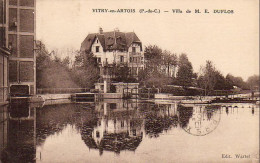 D62   VITRY EN ARTOIS   Villa De M.E. DUFLOS - Vitry En Artois