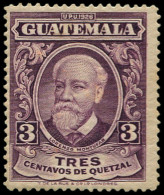 ** GUATEMALA - Poste - 234, Recto-verso: 3c. Violet - Guatemala