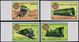 ** IRAK - Poste - 764/67, Non Dentelés, Bdf (tirage 150): Trains - Iraq