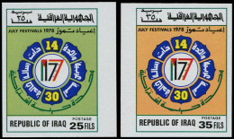 ** IRAK - Poste - 860/61, Non Dentelés, Bdf: Festival Juillet (Michel 947/8) - Irak