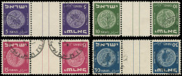 O ISRAEL - Poste - 22/25, 4 Tête-bêche Avec Ponts - Sonstige & Ohne Zuordnung