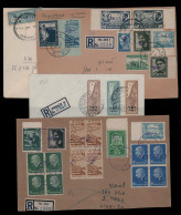 LET ISRAEL - Locaux - Période Intérimaire, Collection De 48 Enveloppes Affranchissements Divers, Certains Circulées - Autres & Non Classés