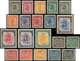 ** LIBYE - Poste - 93/105 + Taxe 41/47, Complet 20 Valeurs: Série Courante 1952 - Libya