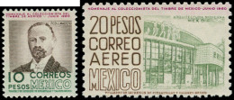 ** MEXIQUE - Poste - 668A + Pa. 208A, Société Philatélique De Mexico - México