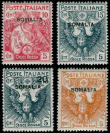 * SOMALIE ITALIENNE - Poste - 20/23, Complet, 4 Valeurs (Sas. 19/22) - Somalie