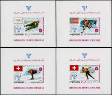 ** YEMEN ROYAUME - Blocs Feuillets - Michel 95/105, Complet: Jeux Olympiques D'hiver 1924/68 - Yemen