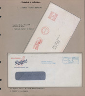 EMA Baseball & Cricket - Poste - Un Album Contenant Plus De 200 Enveloppes Ou Fragments Avec EMA Du Monde Entier (1941/2 - Basketball