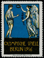 * Jeux Olympiques - Vignettes - Allemagne, Vignette Polychrome: "Olympische Spiele Berlin 1916" - Sonstige & Ohne Zuordnung