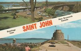 Saint John, New Brunswick  Top: The Reversing Falls  Bottom:  Martello Tower - St. John
