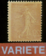 R1491/111 - 1903 - TYPE SEMEUSE LIGNEE - N°131c NEUF** - SUPERBE VARIETE >>> Impression RECTO VERSO - Unused Stamps