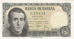 CRBS0897 BILLETE ESPAÑA 5 PESETAS 1951 SIN SERIE SIN CIRCULAR - 5 Pesetas