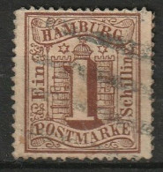 Hamburg 1864/67 1 Schilling Braun. MiNr. 11 Gestempelt - Hambourg