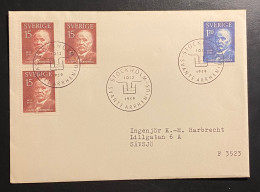 SCHWEDEN 1959 Svante Arrhenius Mi. 453 - 54 FDC Sonderstempel - Lettres & Documents