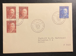 SCHWEDEN 1959 Svante Arrhenius Mi. 453 - 54 FDC Sonderstempel - Covers & Documents