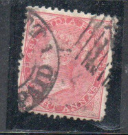 INDIA INDE 1865 1867 QUEEN VICTORIA 8a USED USATO OBLITERE' - 1858-79 Compañia Británica Y Gobierno De La Reina