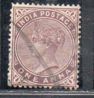 INDIA INDE 1865 1867 QUEEN VICTORIA 1a USED USATO OBLITERE' - 1858-79 Compagnia Delle Indie E Regno Della Regina